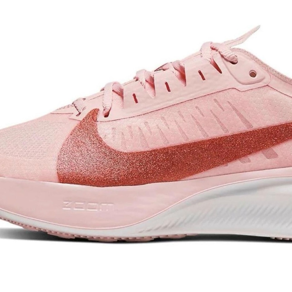 Nike Women's Pink Glitter Swoosh Running Shoe